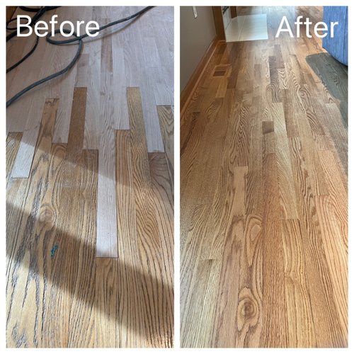 Wood flooring installation near Burlington