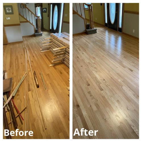 Before and After floors in Burlington, WA