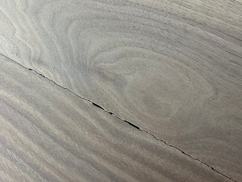 Cracks in hardwood flooring